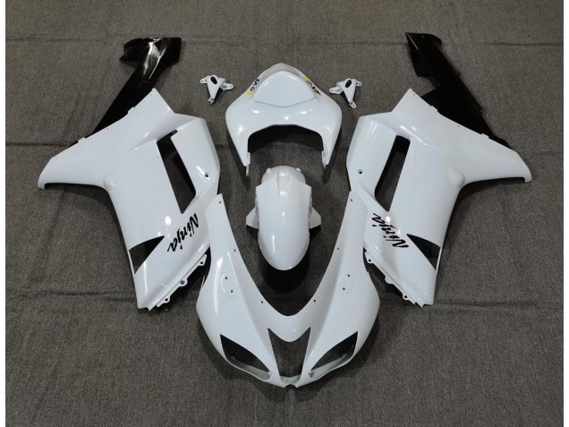 2007-2008 Plain White Gloss ZX6R Fairings