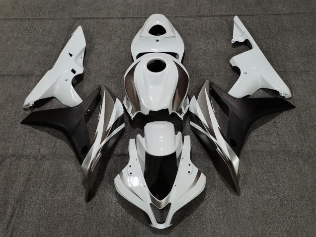 2007-2008 White Graphite and Black CBR600RR Fairings