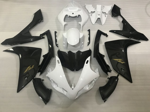 2007-2008 White and Carbon Fiber Style R1 Fairings 2007-2008 White and Carbon Fiber Style R1 Fairings