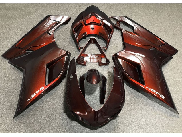 2007-2014 Deep Orange Ducati 848 1098 1198 Fairings