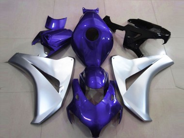 2008-2011 Gloss Blue and Silver CBR1000RR Fairings