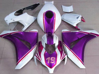 2008-2011 Gloss Purple and White CBR1000RR Fairings