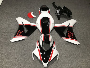 2008-2011 Gloss White Red and Black CBR1000RR Fairings