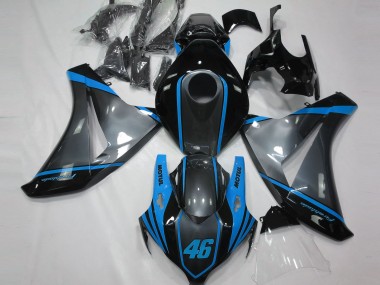 2008-2011 Grey Motul & Light Blue CBR1000RR Fairings