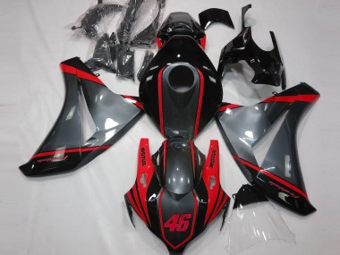 2008-2011 Grey Motul & Red CBR1000RR Fairings
