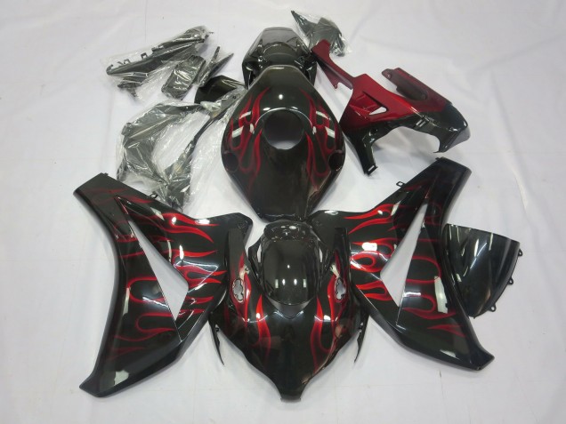 2008-2011 Red Flame CBR1000RR Fairings 2008-2011 Red Flame CBR1000RR Fairings