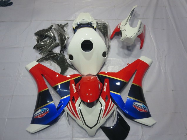 2008-2011 White Blue and Red CBR1000RR Fairings 2008-2011 White Blue and Red CBR1000RR Fairings