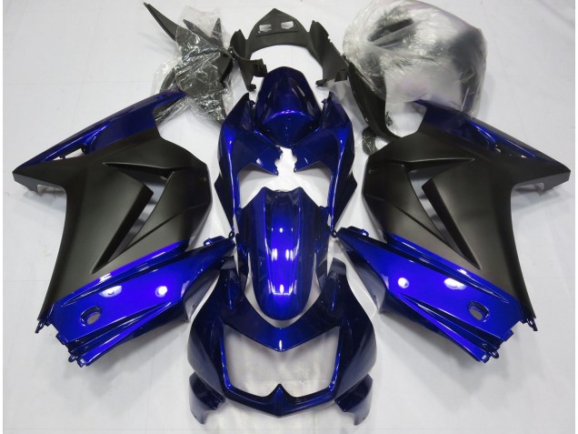 2008-2012 Blue and Matte Black Ninja 250 Fairings 2008-2012 Blue and Matte Black Ninja 250 Fairings