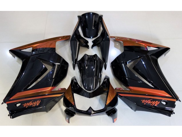 2008-2012 Gloss Black & Orange Ninja 250 Fairings 2008-2012 Gloss Black & Orange Ninja 250 Fairings