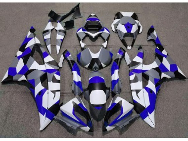2008-2016 Blue Camo Plain R6 Fairings