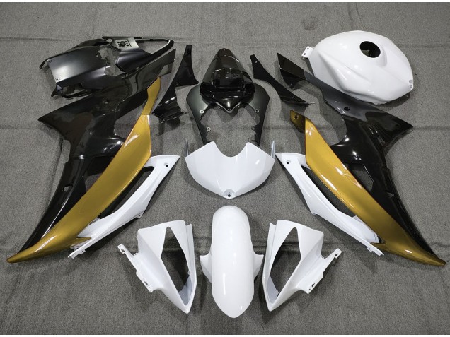 2008-2016 Custom Gold Black and White R6 Fairings