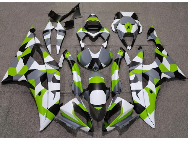 2008-2016 Light Green Camo Plain R6 Fairings 2008-2016 Light Green Camo Plain R6 Fairings