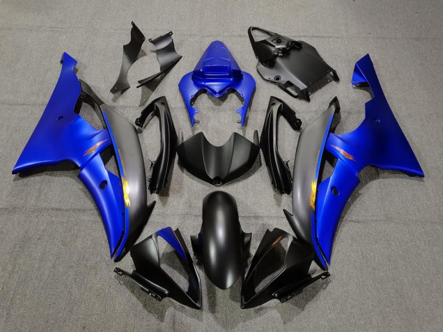 2008-2016 Matte Black and Blue R6 Fairings 2008-2016 Matte Black and Blue R6 Fairings