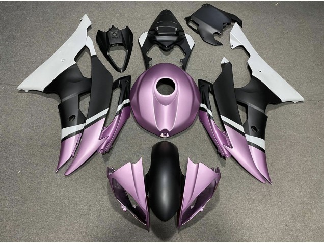 2008-2016 Matte Black and Light Purple R6 Fairings 2008-2016 Matte Black and Light Purple R6 Fairings