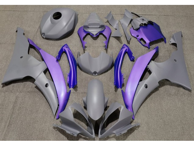 2008-2016 Matte Grey & Purple R6 Fairings 2008-2016 Matte Grey & Purple R6 Fairings