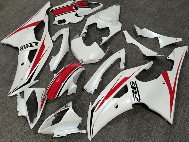 2008-2016 Pearl White Custom R6 Fairings 2008-2016 Pearl White Custom R6 Fairings