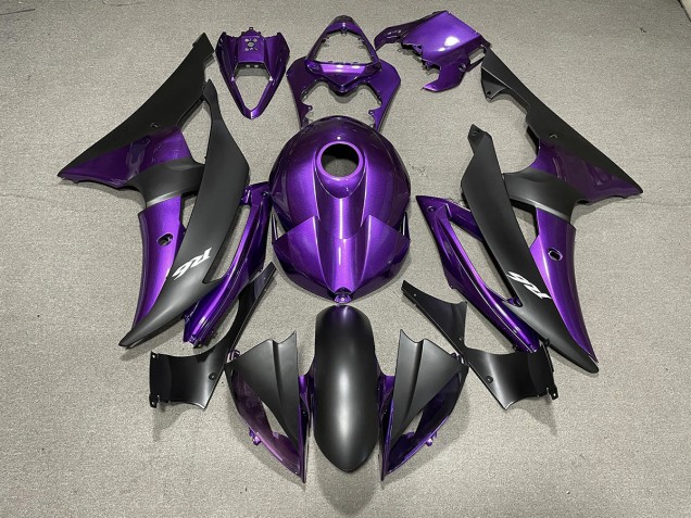2008-2016 Purple and Matte Black & Logos R6 Fairings 2008-2016 Purple and Matte Black & Logos R6 Fairings