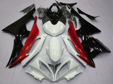 2008-2016 Red Black and White R6 Fairings