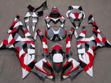 2008-2016 Red Camo Plain R6 Fairings
