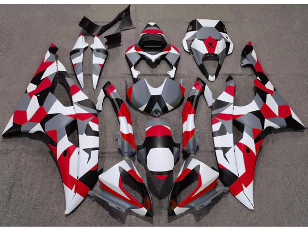 2008-2016 Red Camo Plain R6 Fairings 2008-2016 Red Camo Plain R6 Fairings