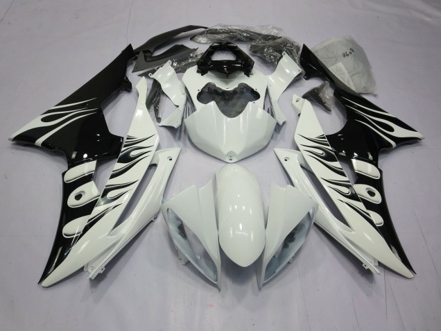2008-2016 White Flame R6 Fairings 2008-2016 White Flame R6 Fairings