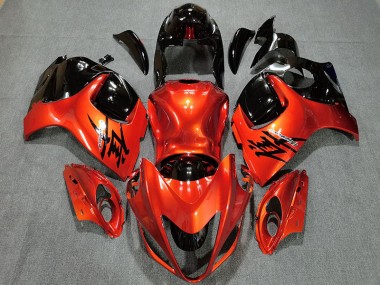 2008-2020 Candy Orange & Gloss Black GSXR 1300 Hayabusa Fairings