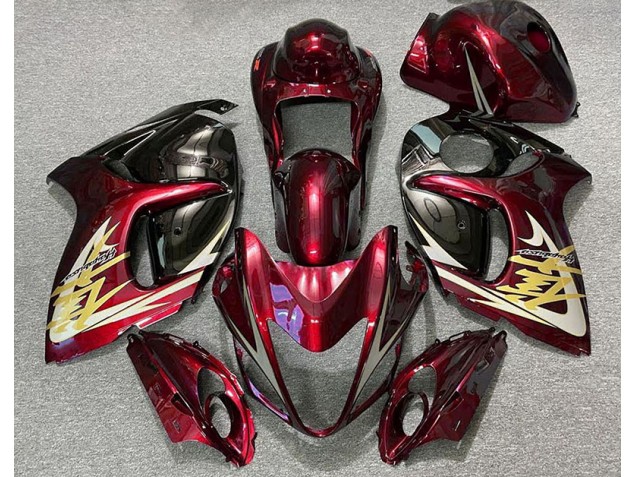 2008-2020 Deep Red & Gold GSXR 1300 Hayabusa Fairings 2008-2020 Deep Red & Gold GSXR 1300 Hayabusa Fairings
