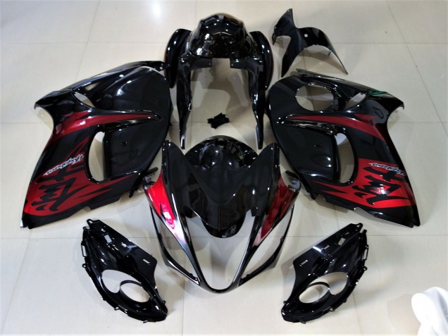 2008-2020 Gloss Black & Candy Red GSXR 1300 Hayabusa Fairings 2008-2020 Gloss Black & Candy Red GSXR 1300 Hayabusa Fairings