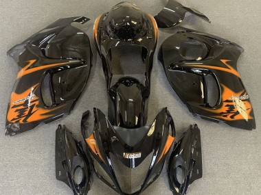 2008-2020 Gloss Black & Orange GSXR 1300 Hayabusa Fairings