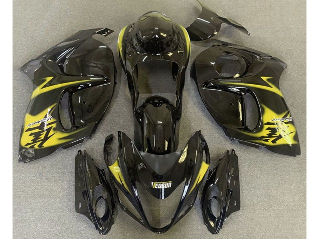 2008-2020 Gloss Black & Yellow GSXR 1300 Hayabusa Fairings 2008-2020 Gloss Black & Yellow GSXR 1300 Hayabusa Fairings