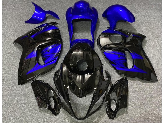 2008-2020 Gloss Black and Deep Blue GSXR 1300 Hayabusa Fairings 2008-2020 Gloss Black and Deep Blue GSXR 1300 Hayabusa Fairings
