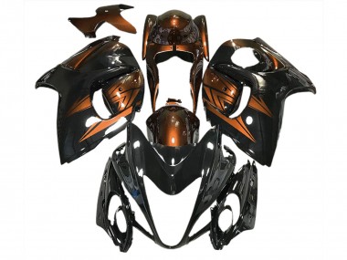 2008-2020 Gloss Black and Deep Orange GSXR 1300 Hayabusa Fairings