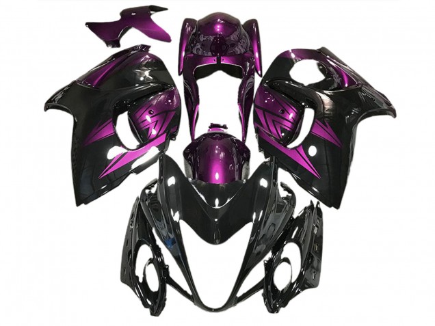 2008-2020 Gloss Black and Deep Purple GSXR 1300 Hayabusa Fairings 2008-2020 Gloss Black and Deep Purple GSXR 1300 Hayabusa Fairings