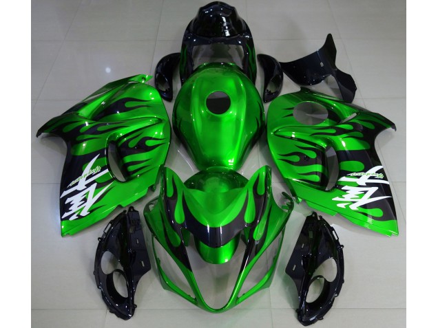 2008-2020 Gloss Green & Black GSXR 1300 Hayabusa Fairings 2008-2020 Gloss Green & Black GSXR 1300 Hayabusa Fairings