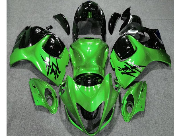 2008-2020 Gloss Green and Black GSXR 1300 Hayabusa Fairings 2008-2020 Gloss Green and Black GSXR 1300 Hayabusa Fairings