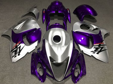 2008-2020 Gloss Purple and Silver GSXR 1300 Hayabusa Fairings