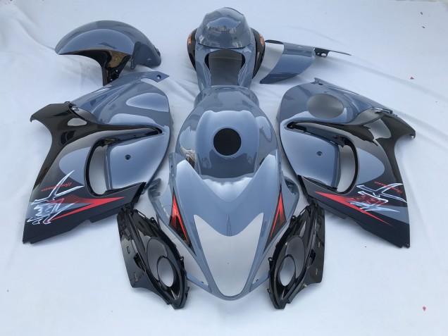 2008-2020 Nardo Grey and Black Limited GSXR 1300 Hayabusa Fairings 2008-2020 Nardo Grey and Black Limited GSXR 1300 Hayabusa Fairings