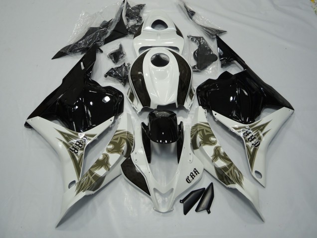 2009-2012 Black Gold and White CBR600RR Fairings 2009-2012 Black Gold and White CBR600RR Fairings