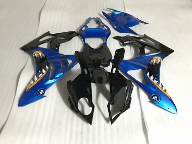 2009-2014 Alien Blue and White S1000RR Fairings