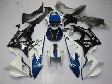 2009-2014 Alien Blue and White S1000RR Fairings