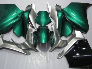 2010-2013 Seafoam Green and Silver VFR1200 Fairings