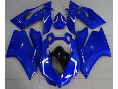 2011-2014 Gloss Blue & White Ducati 1199 Fairings