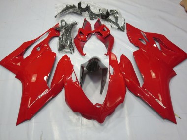 2011-2014 Plain Gloss Red Ducati 1199 Fairings
