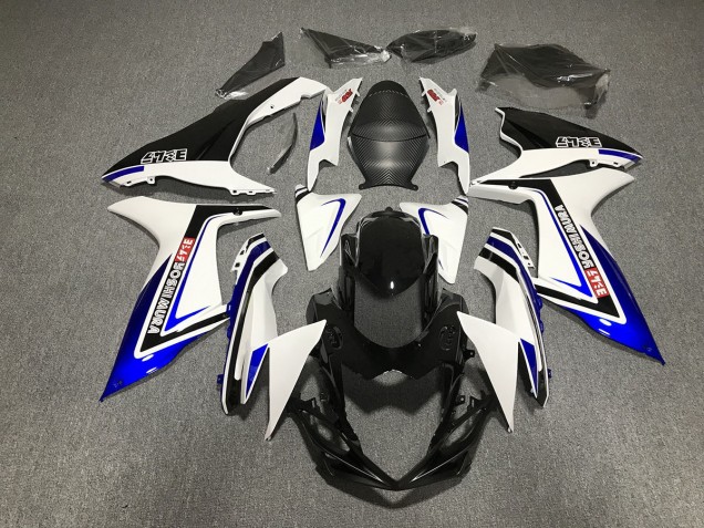 2011-2024 Blue Black and White writing GSXR 600-750 Fairings 2011-2024 Blue Black and White writing GSXR 600-750 Fairings