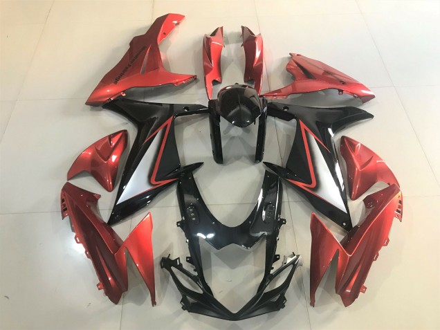 2011-2024 Gloss Black & Vibrant Orange GSXR 600-750 Fairings 2011-2024 Gloss Black & Vibrant Orange GSXR 600-750 Fairings