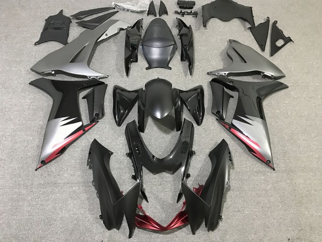 2011-2024 Gloss Black and Matte Grey GSXR 600-750 Fairings 2011-2024 Gloss Black and Matte Grey GSXR 600-750 Fairings
