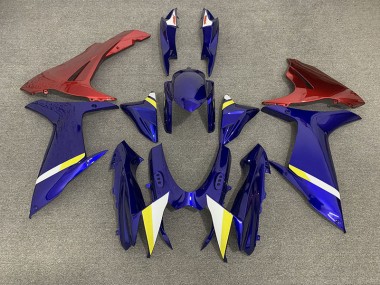2011-2024 Gloss Blue and Red GSXR 600-750 Fairings