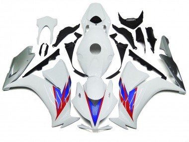 2012-2016 Gloss White and Silver CBR1000RR Fairings