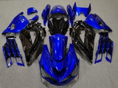 2012-2021 Gloss Blue and Black ZX14R Fairings