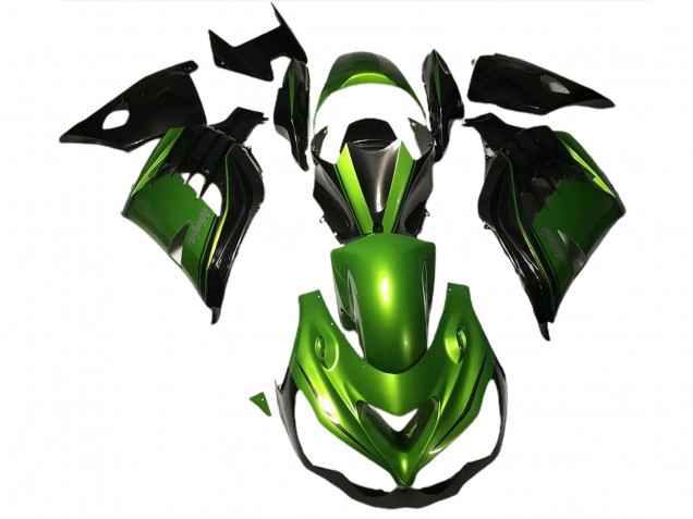 2012-2021 Gloss Green and Black ZX14R Fairings 2012-2021 Gloss Green and Black ZX14R Fairings